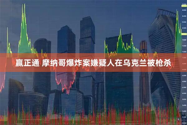 赢正通 摩纳哥爆炸案嫌疑人在乌克兰被枪杀